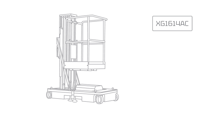 Ножничный электрический подъемник XCMG XG1614AC